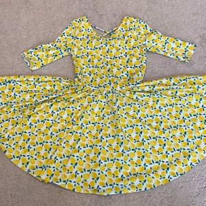 Dot Dot Smile Lemon Print dress